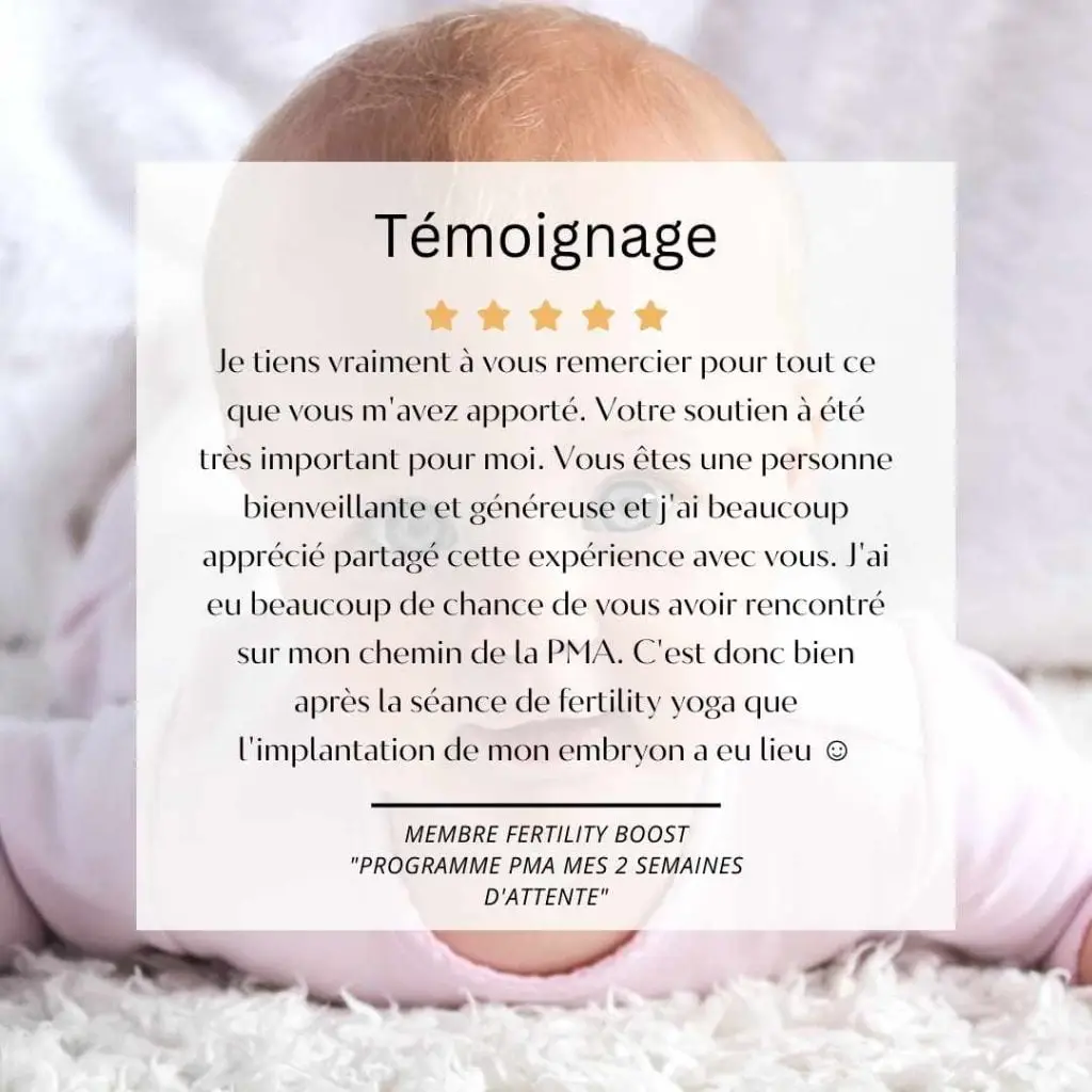 témoignage 5 étoiles d'accompagnement programme PMA mes 2 semaines d'attente